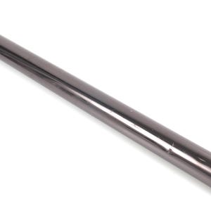 May include: A roll of dark gray wrapping paper. The paper is rolled tightly and appears to be made of a glossy material. The roll is cylindrical and lies on a white surface.