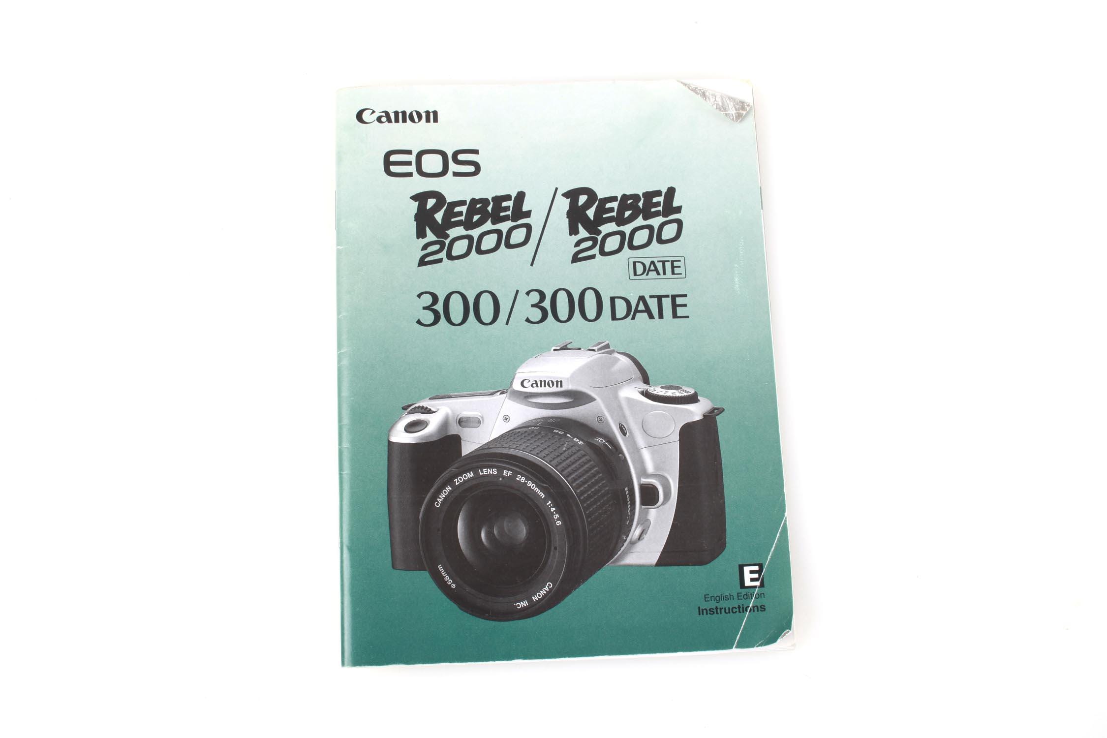 Canon EOS 300D Kit Avec Objectifs 75-300 & 35-80 – Appareil Photo Numérique Argenté