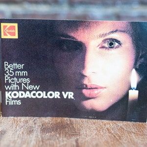 Kodak Kodacolor VR Film Guide Livret