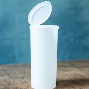Plastic Container w/ a Hinged Pop On Lid