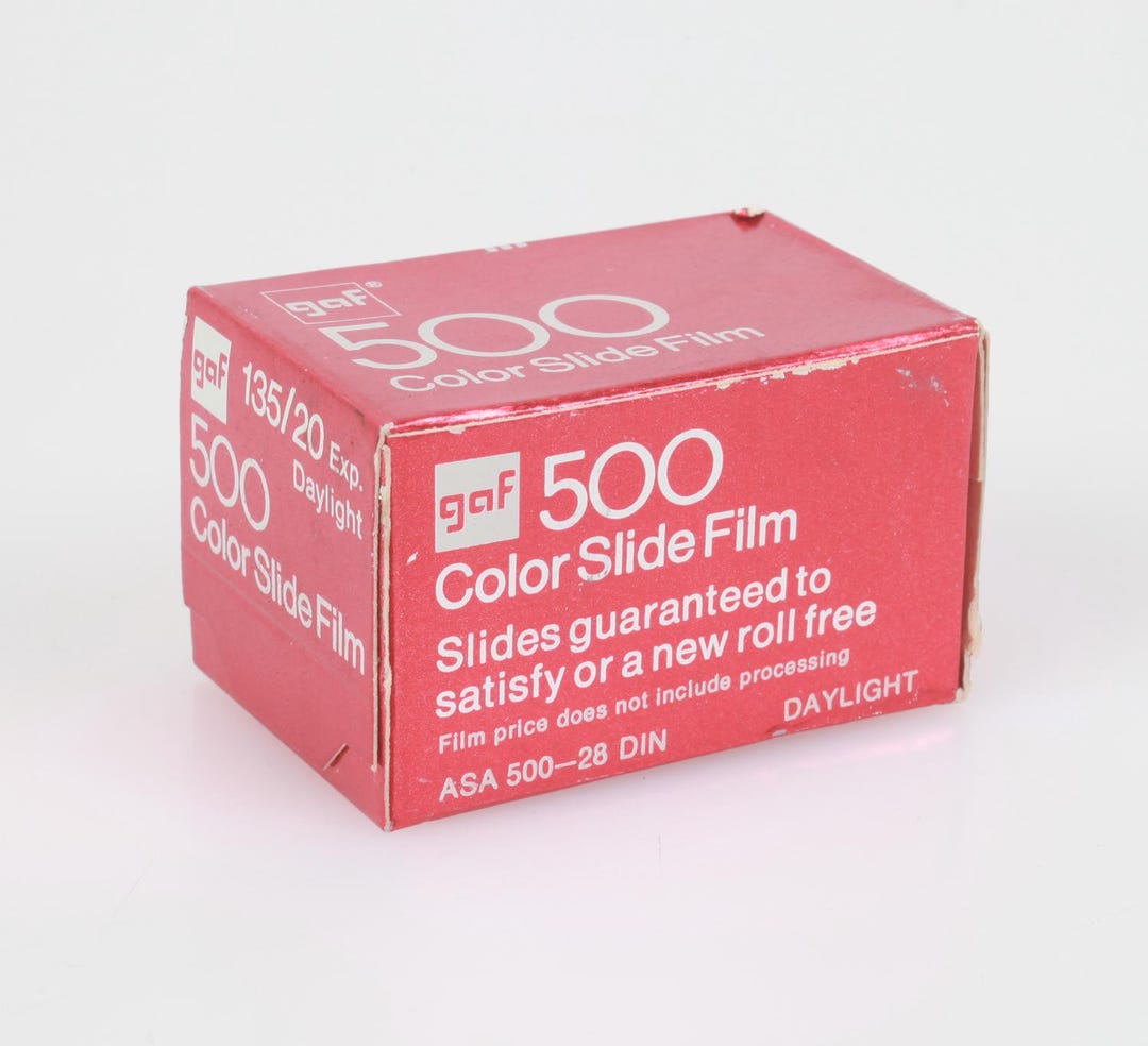 Vintage Expired Gaf 500 ASA Color Slide Film 20 Exposures - Etsy
