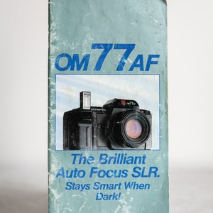 Olympus OM-77AF Auto Focus SLR Instruction Manual