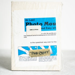 5x7 Mounting Boards - Pressure Sensitive Adhesive - Pack of 10 - New Old Stock