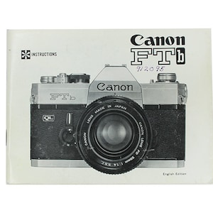 Film Camera Manual Canon FTb SLR Original