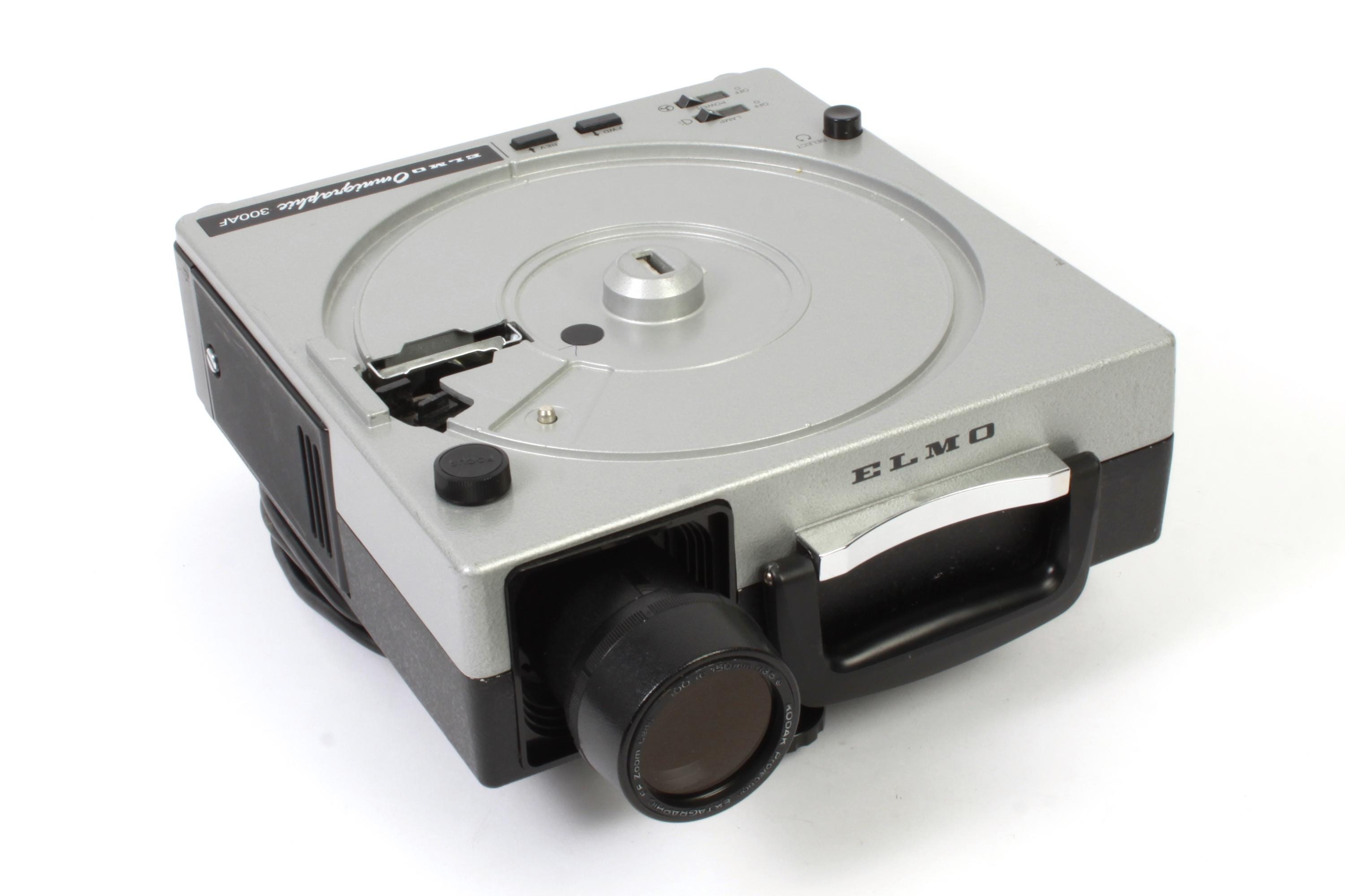 Kodak Elmo Omnigraphic 300AF 35mm Slide Projector W/ Slide Tray