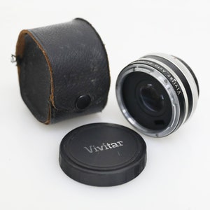 Vivitar 2X Tele-Converter Modell 2X-4 mit Tasche für Canon Filmkamera