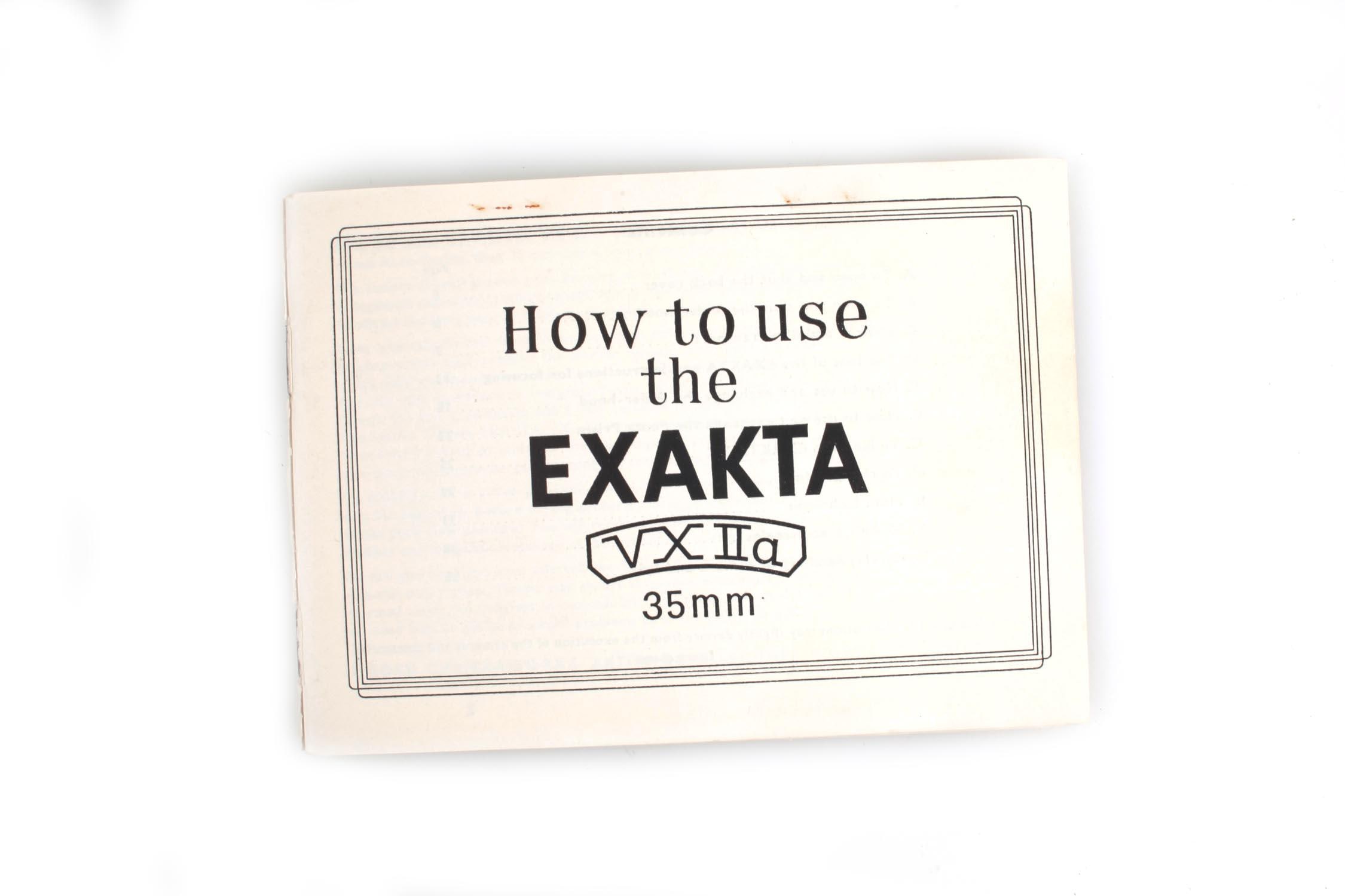 Exakta VX IIa Bedienungsanleitung