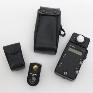 Minolta Auto Meter III Flash Meter with Viewfinder 10 Degree Reflector Light