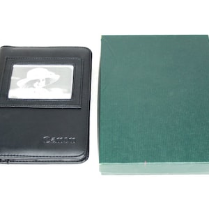 Leather Photo Album Canon Camera 4X6 in Box