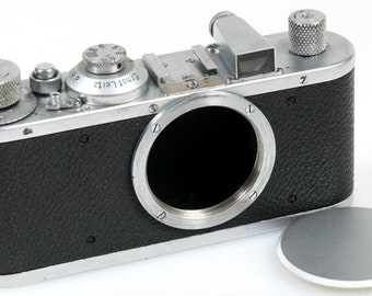 Genuine Leitz Wetzlar Leica E 35mm Camera + Body Cap