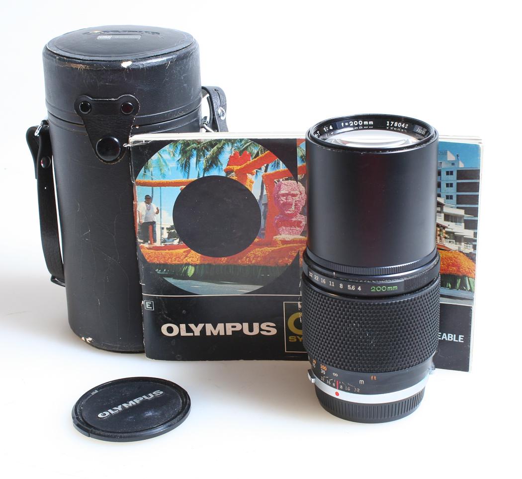 Olympus 200mm F 4 OM Zuiko Lens With Front and Rear Cap, Case - Etsy