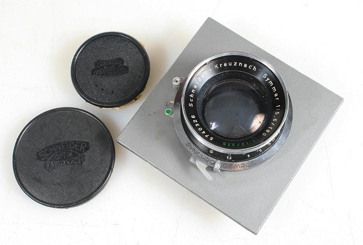 Schnieder Kreuznach 180mm F 5.6 Symmar Larger Format Lens, 1 Schnieder Kreuznach 180mm F 5.6 Symmar Larger Format Lens, 1