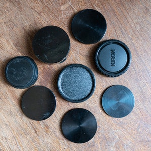 Vintage Camera Body and Lens Caps - Lot of 8 - Various