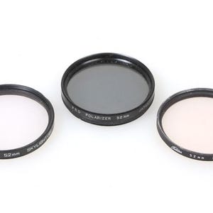 52mm Filters (3) UV Sky Polarizer