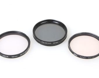 52mm Filters (3) UV Sky Polarizer