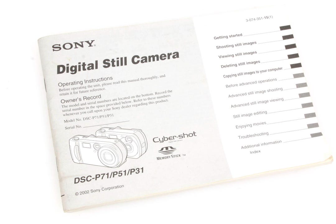 SONY Cyber-shot DSC-P71 動作品 取扱説明書 付属品 il_1080xN.6859567822_nkch.jpg