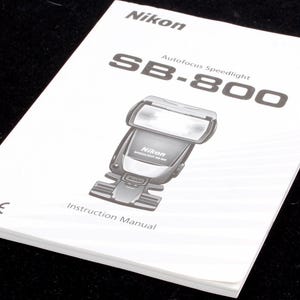 Nikon SB 800 Flash Manual
