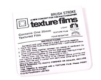 Darkroom 35mm Texture Screen for Darkroom Printing, Brush Stroke Pattern