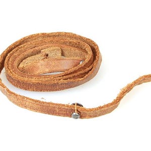 Thin Brown Leather 1950s Camera Strap