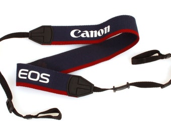 Canon Strap Red White Blue Wide