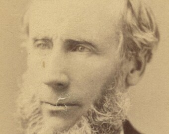 Mora, New York, photo d'un homme avec une pilosité faciale unique, Idée dans le dos John Tindall ?