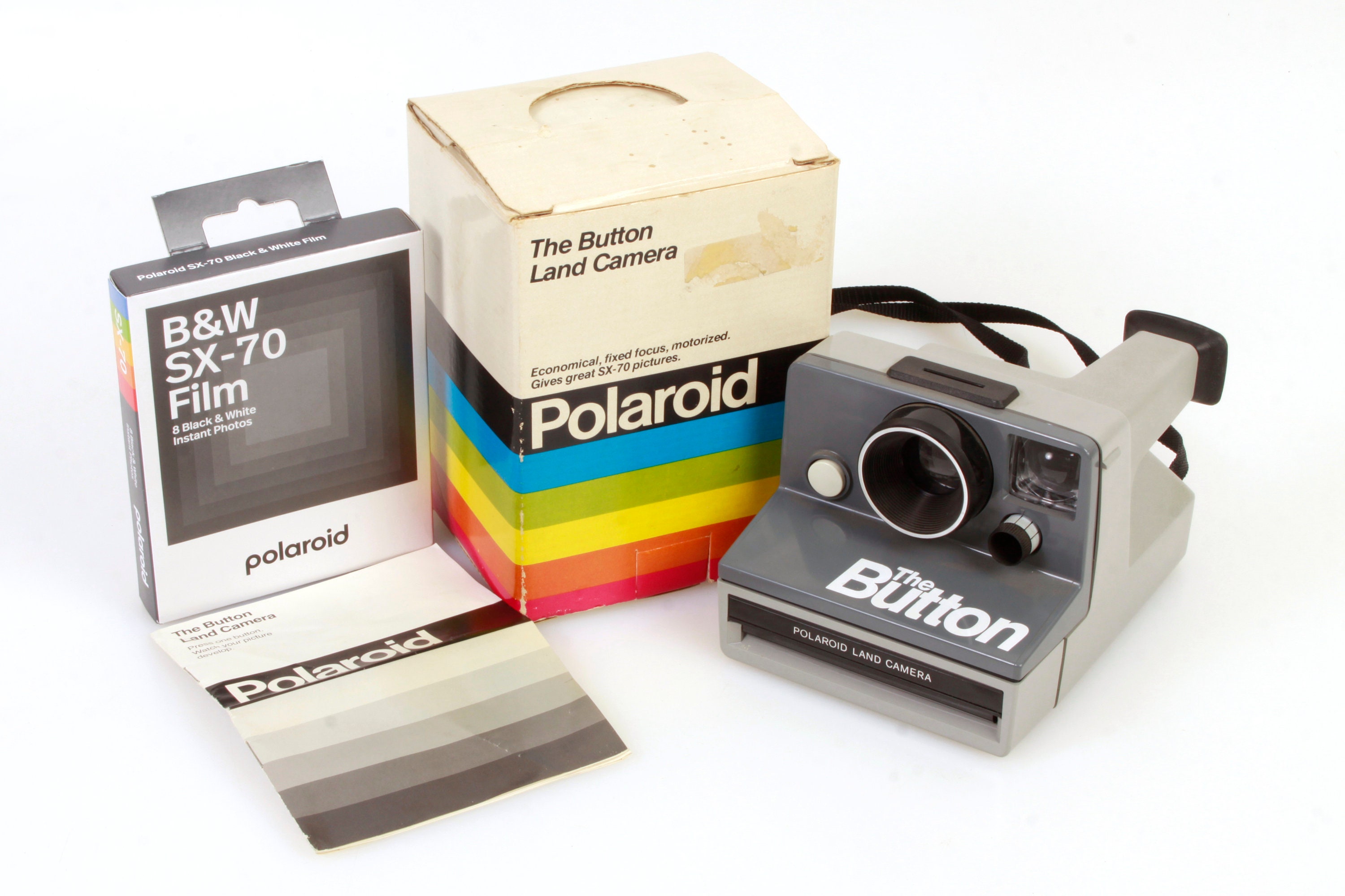 Polaroid Land Camera the Button Instant Film Camera W