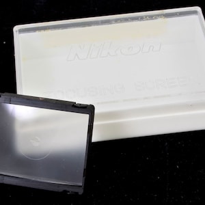 Nikon F Focusing Screen &quot;Type A&quot;  SLR 35mm Film Camera w/ Case