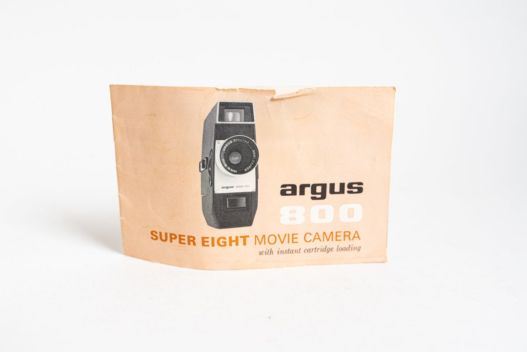 Argus 800 Super Eight Movie Camera Manual - Etsy