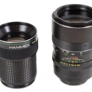 Hanimar M42 Screw Mount 135mm F/2.8 Lens w/ Tele Zoom Attachment
