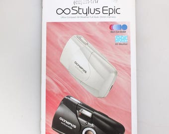 Folleto informativo de la cámara Olympus Infinity Stylus Epic