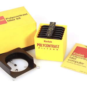 Vintage Kodak Polykontrast Filter Kit Modell A CAT 153 8032
