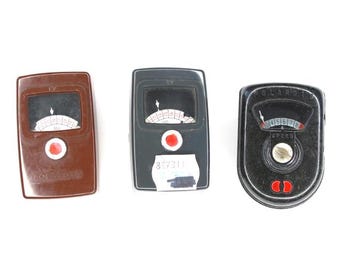 Vintage Polaroid Exposure Meters, Lot Of 3 , FOR Parts or Props