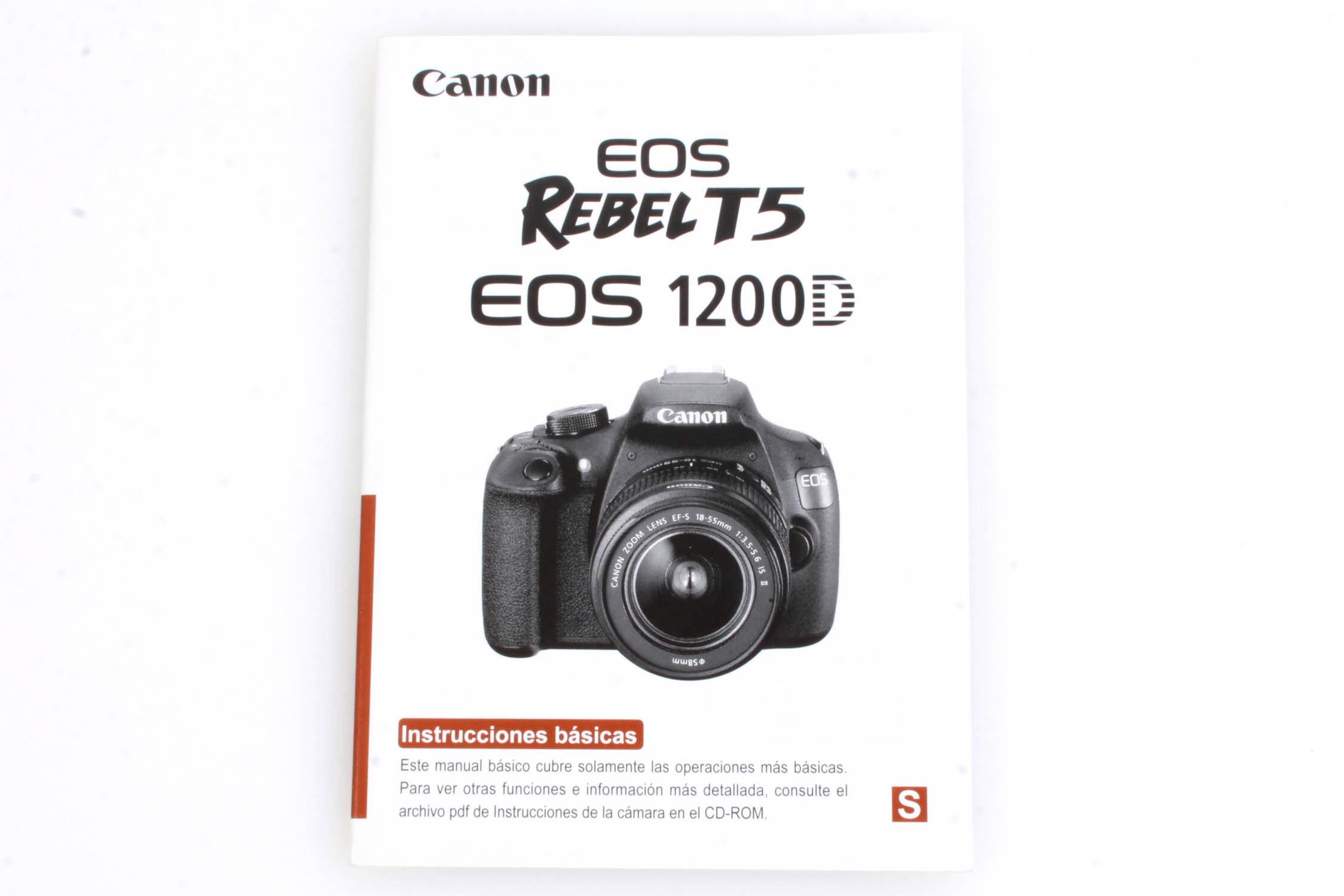 Canon EOS Rebel T5 EOS 1200D Manual SPANISH