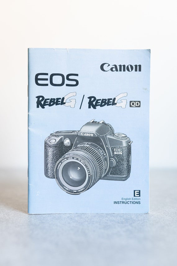 Canon Rebel G Rebel G QD Film Camera English User Manual Etsy