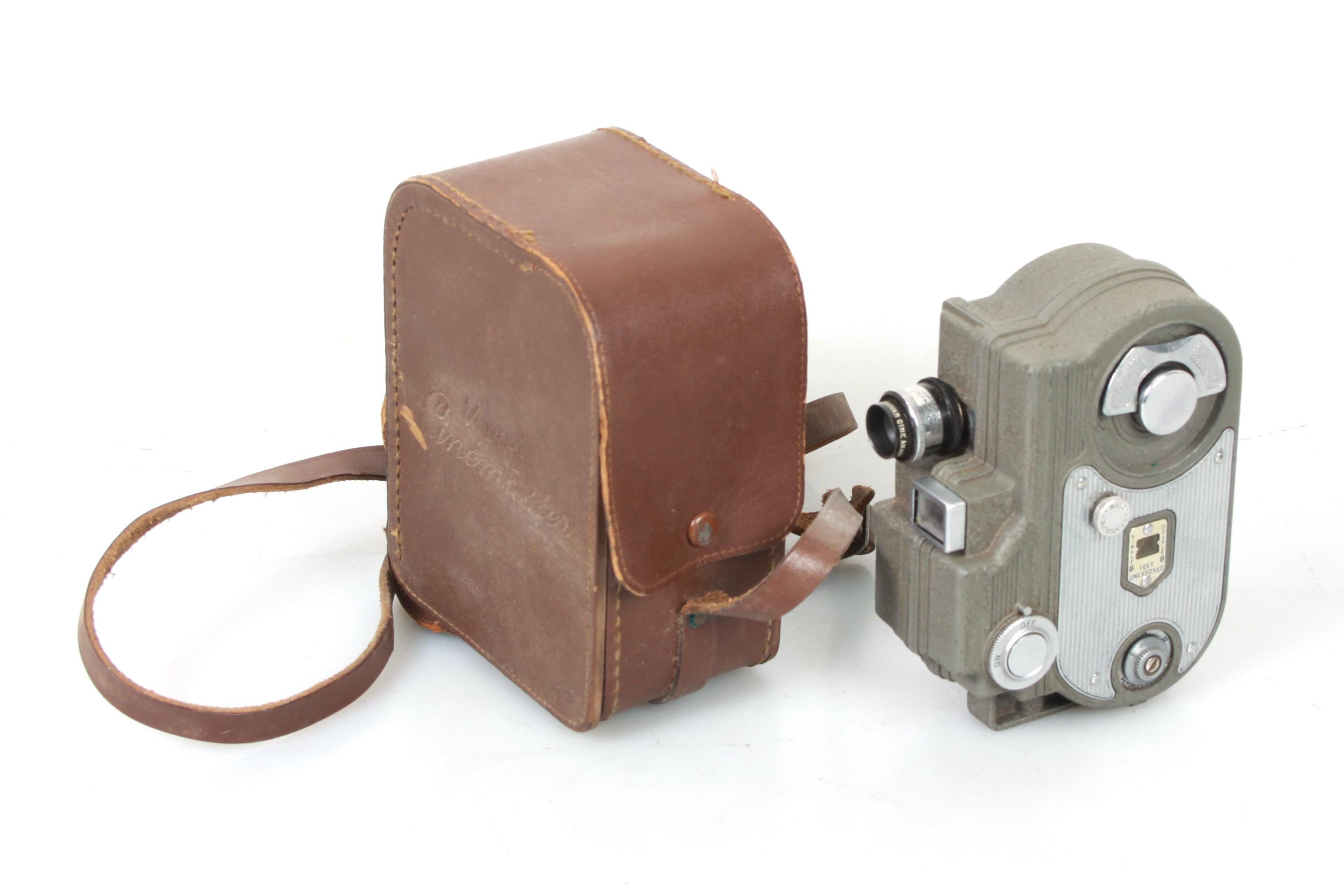 VTG Cinemaster II 2 Model G-8 Cine Camera 8mm Case For Parts Only NOT WORKING