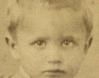 Vintage Boy Portrait, Easton PA, Antique Photograph