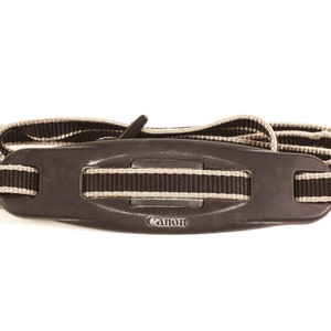 Vintage Canon Film Camera Strap - Grey and Black
