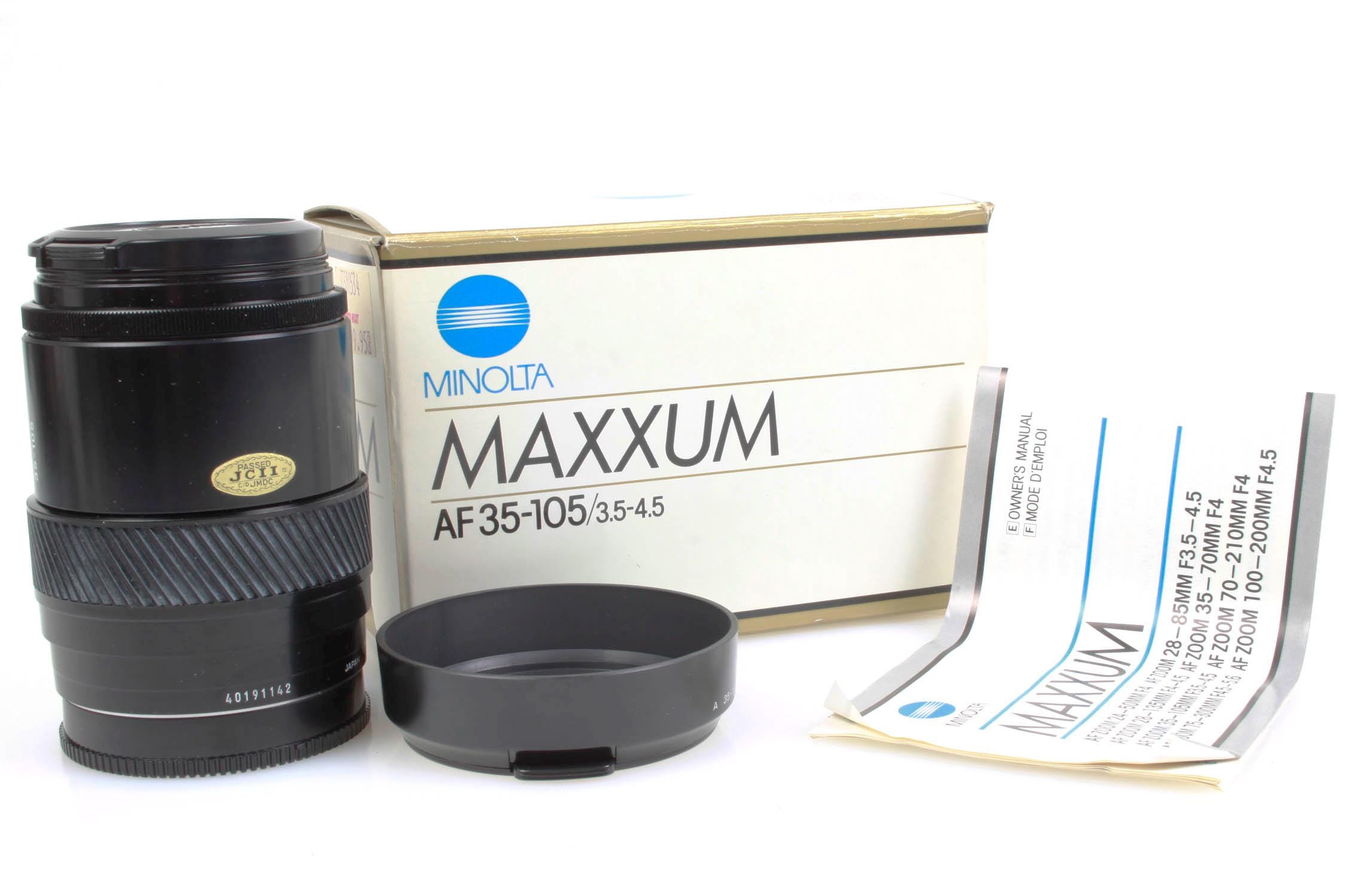 MINOLTA MD ZOOM 35-105mm 70-210mm セット MINOLTA MD ZOOM 35-105mm 70-210mm セット