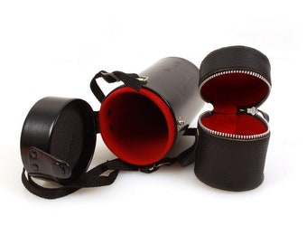 Camera Lens Cases for Wide Angle, 50mm & Telephoto (Set of 2)