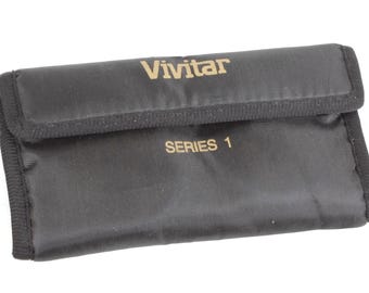 Estuche para filtros de cámara Vivitar, con capacidad para 4 filtros de 46 a 58 mm
