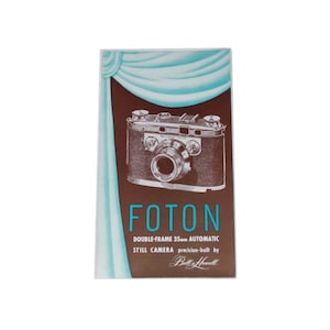 1949 Foton Bell & Howell Camera Advertisement