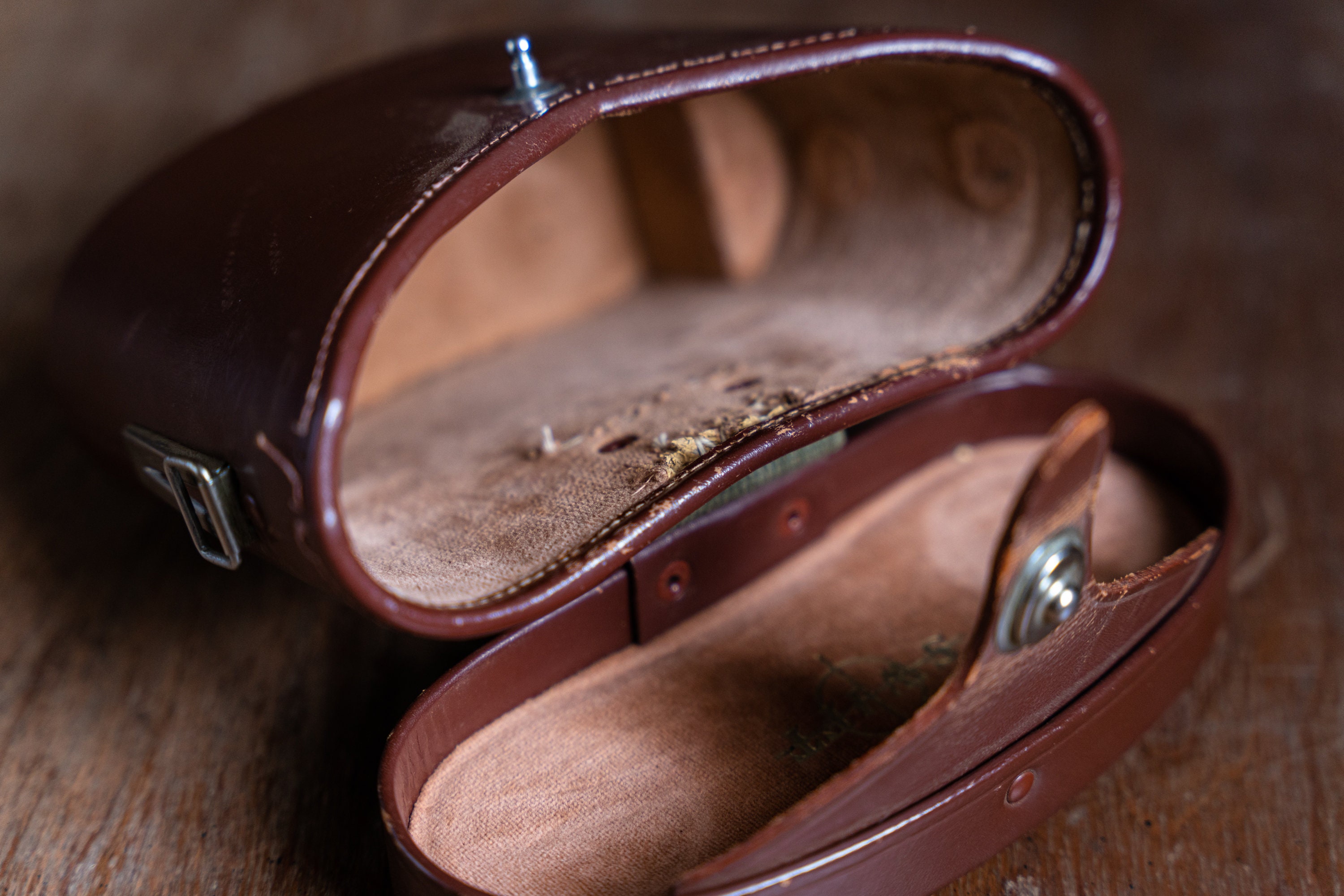 Vintage Swift Binocular Case Brown Leather Etsy