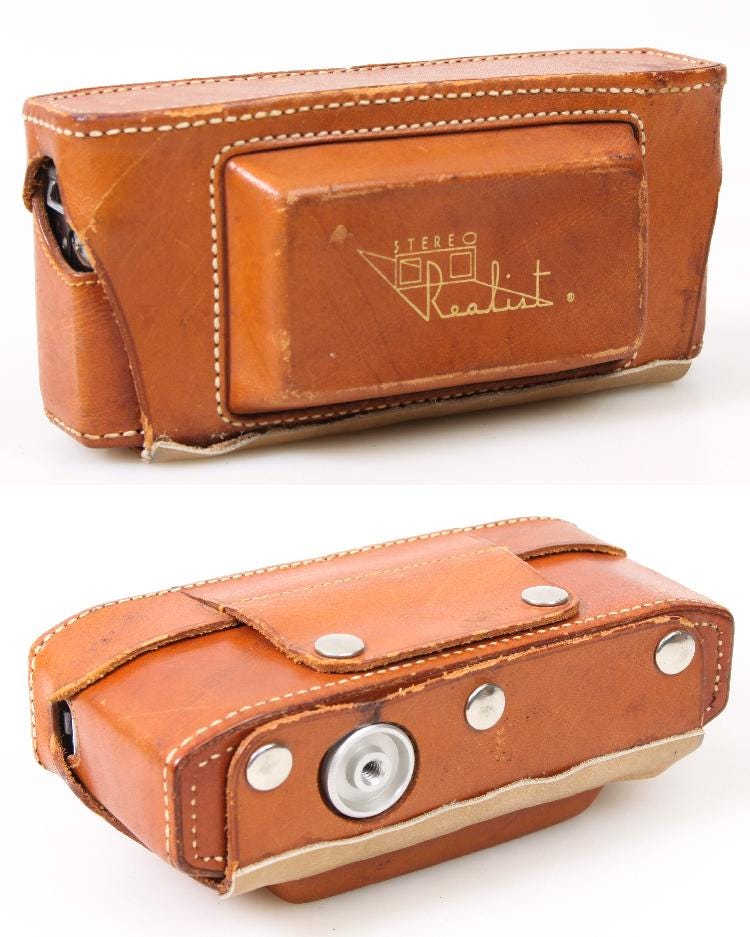 ヴィンテージ ステレオリアリスト 立体カメラ（オリジナルレザーケース