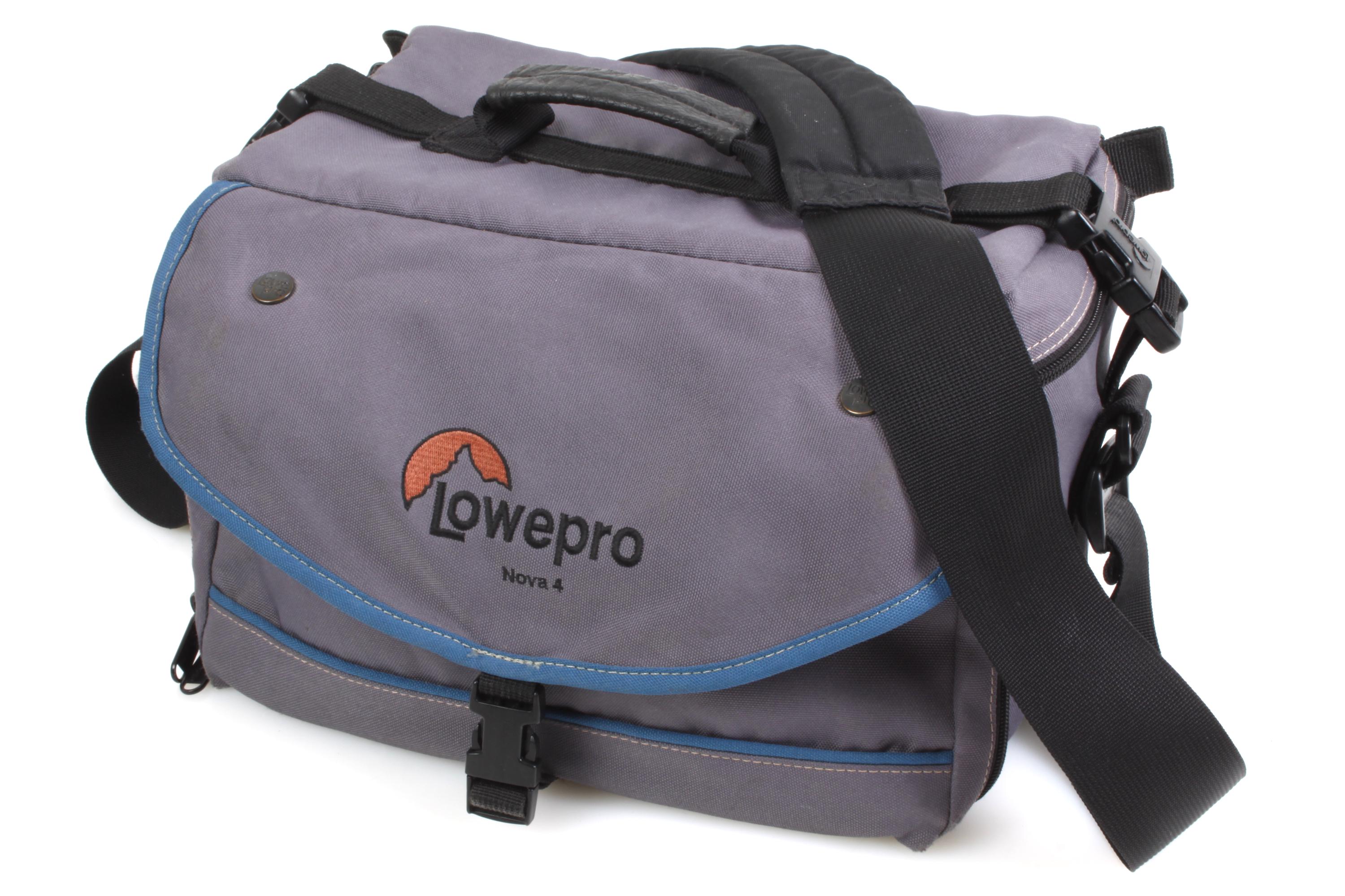Sac Photo Vintage Lowepro Années 70 - Gris/bleu, Pour SLR 35mm, Topload