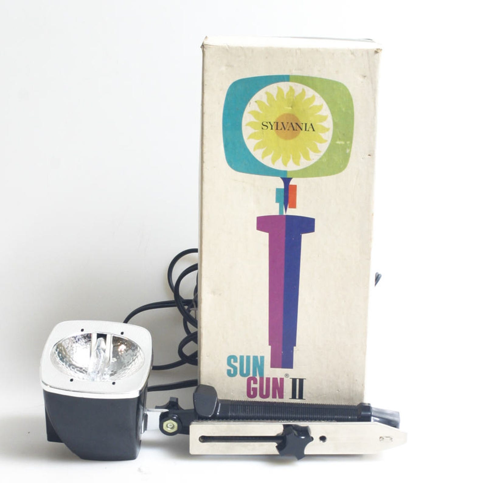 Sylvania Sun Gun II Movie Light With Bulb In Original Box Etsy