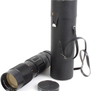 M42 Screw Mount Zoom Telephoto Lens w/ Case