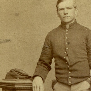 Civil War Soldier In Uniform, Tax Stamp. Cdv. Washington, D.c.
