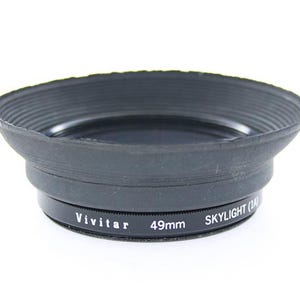 49mm Uv Filter & Lens Hood
