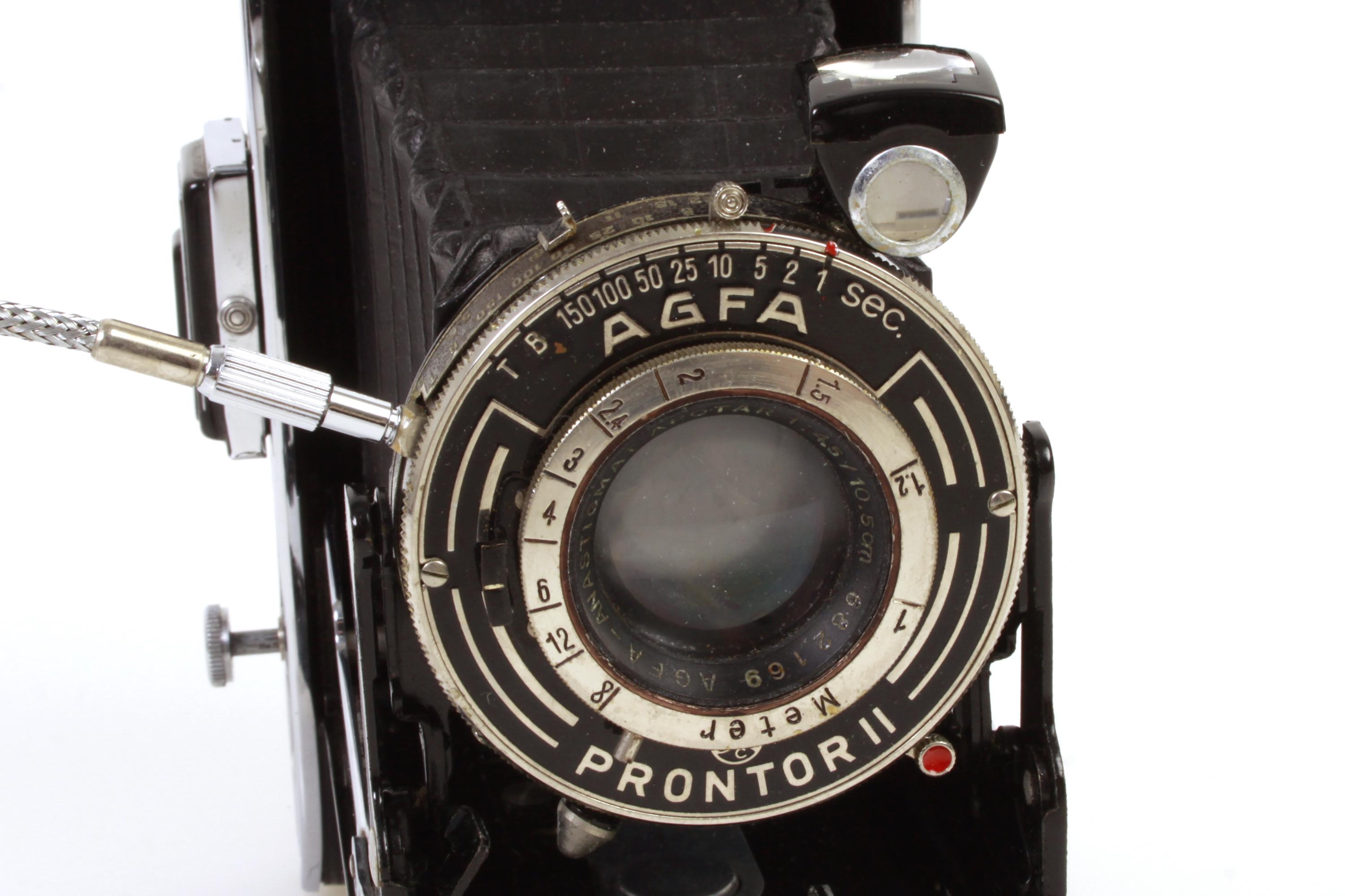 Prontor 2 Art Deco Agfa Prontor II Vintage Camera With Apotar 1:4.5 10.5cm Lens ...