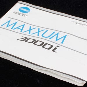 Minolta Maxxum 3000I Manual